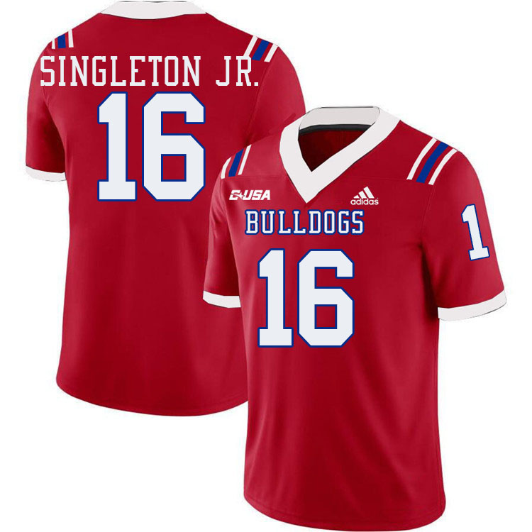 Marques Singleton Jr. Louisiana Tech Jersey,LA Tech Bulldogs Football Jerseys,Uniforms,Gears-Red